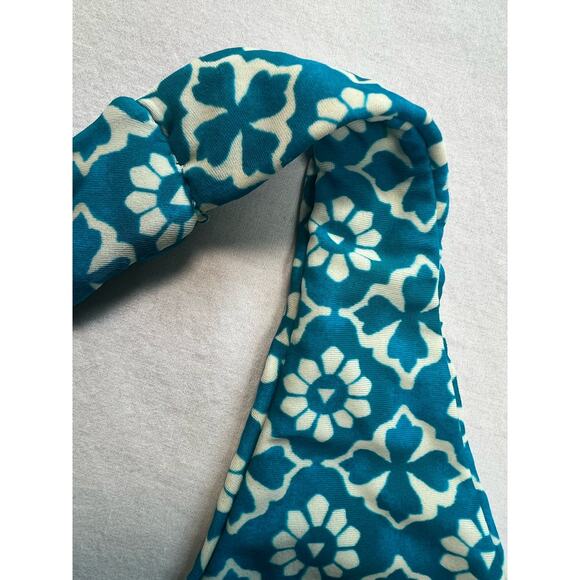 Tori Praver‎ Bikini Top Size Med Blue and White - Picture 6 of 7